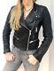 Stunning Burberry Brit Ladies Sexy Leather Quilted Biker Jacket £1500 Rrp-uk 8