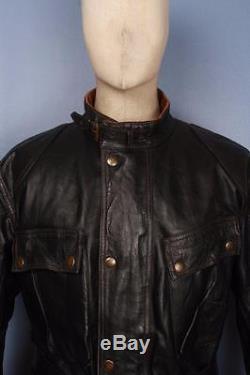 Stunning Mens BELSTAFF Panther Leather Motorcycle Jacket Size Large