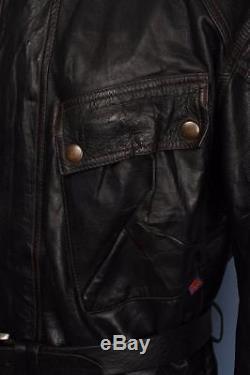 Stunning Mens BELSTAFF Panther Leather Motorcycle Jacket Size Large