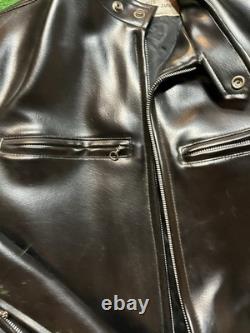 Sudco Men's Vintage Motorcycle Jacket Leather made In Japan Size Small