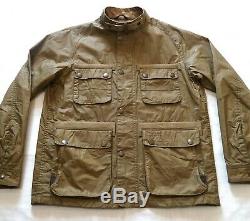 Superb Barbour X Land Rover Waxed Field Jacket Medium Vgc Cost £250