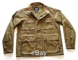 Superb Barbour X Land Rover Waxed Field Jacket Medium Vgc Cost £250