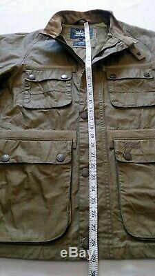 Superb Barbour X Land Rover Waxed Field Jacket Medium Vgc Cost £250