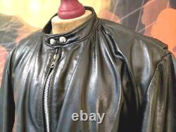 Superb J100 BROOKS Cafe Racer Motorcycle Leather Jacket. Size 56, 3XL TALON