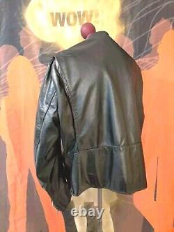 Superb J100 BROOKS Cafe Racer Motorcycle Leather Jacket. Size 56, 3XL TALON