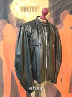 Superb J100 BROOKS Cafe Racer Motorcycle Leather Jacket. Size 56, 3XL TALON