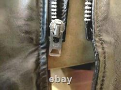 Superb J100 BROOKS Cafe Racer Motorcycle Leather Jacket. Size 56, 3XL TALON