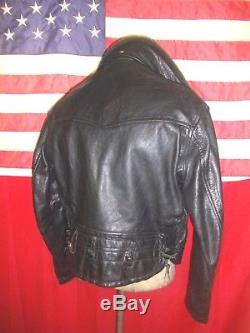 Superb Vintage CHP Motorcycle Brando Cruiser Horsehide Leather Jacket. 40-42