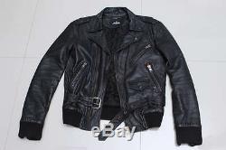 Surface to Air S2A x Justice Gaspard Leather Moto Jacket XL L M Limited Edition