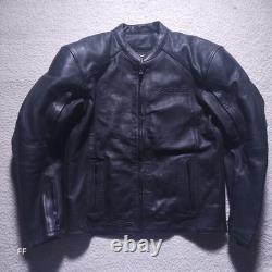 Suzuki Boulevard M109R Men's Leather Plated Motorcycle Jacket 40in Chest Black