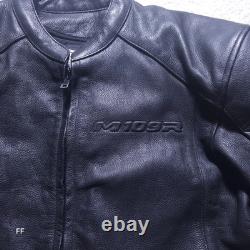 Suzuki Boulevard M109R Men's Leather Plated Motorcycle Jacket 40in Chest Black