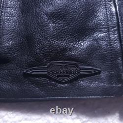 Suzuki Boulevard M109R Men's Leather Plated Motorcycle Jacket 40in Chest Black