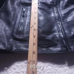 Suzuki Boulevard M109R Men's Leather Plated Motorcycle Jacket 40in Chest Black