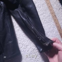 Suzuki Boulevard M109R Men's Leather Plated Motorcycle Jacket 40in Chest Black