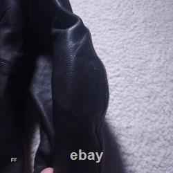 Suzuki Boulevard M109R Men's Leather Plated Motorcycle Jacket 40in Chest Black