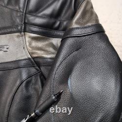 Suzuki Boulevard Protective Moto Jacket M109R Men 2XL Black Leather Riding Coat