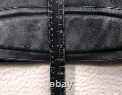 Suzuki Boulevard Protective Moto Jacket M109R Men 2XL Black Leather Riding Coat
