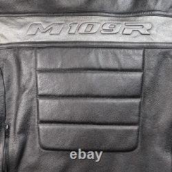 Suzuki Boulevard Protective Moto Jacket M109R Men 2XL Black Leather Riding Coat