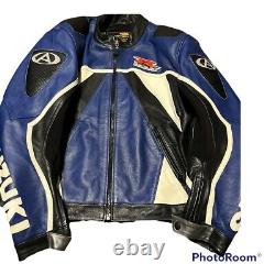 Suzuki V1 GSX Elite Leather Jacket by ABV Sports Men's Size 50