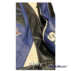 Suzuki V1 GSX Elite Leather Jacket by ABV Sports Men's Size 50