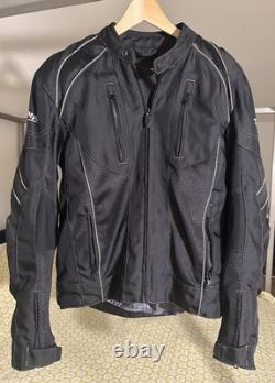 TRIUMPH Official Black Armor Motorcycle Jacket, Men's Sz M 42/52- LIKE NEW
