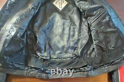 TRIUMPH Triple Connection Black And Red Leather Armored jacket men's 40 US