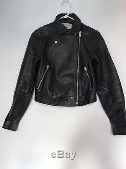 T alexander wang Leather Cropped Biker Jacket Size 4