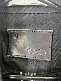 Taylor Stitch Long Haul Trucker Jacket in Black Selvedge Denim Sz M / 40