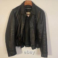 Taylor's Leatherwear Leather Police Jacket with Liner Size 46 Large Made in USA