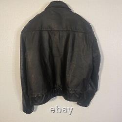 Taylor's Leatherwear Leather Police Jacket with Liner Size 46 Large Made in USA