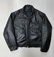 Taylors Leatherwear Leather Motorcycle Jacket Mens 50 XL Black USA with Liner