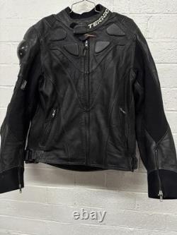 Teknic 100% Padded Leather Motorcycle Jacket L/XL
