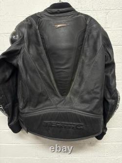 Teknic 100% Padded Leather Motorcycle Jacket L/XL