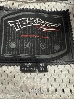 Teknic 100% Padded Leather Motorcycle Jacket L/XL