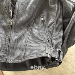 Teknic 100% Padded Leather Motorcycle Jacket L/XL