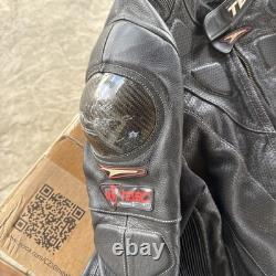Teknic 100% Padded Leather Motorcycle Jacket L/XL