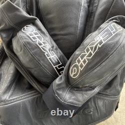 Teknic 100% Padded Leather Motorcycle Jacket L/XL