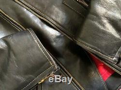 The Flat Head Horsehide Leather Rider's Jacket 42 Motorcycle Delraiser