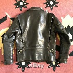 The Flat Head Horsehide Leather Rider's Jacket 42 Motorcycle Delraiser