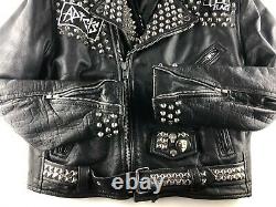 The Misfits Dead Kennedys Studded Leather Punk Jacket Vintage Rare Size L 44