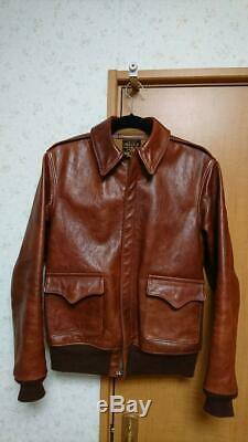 The REAL McCOY'S A-2 Flight Jacket Coat Size-38 Used from Japan F/S