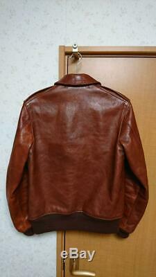 The REAL McCOY'S A-2 Flight Jacket Coat Size-38 Used from Japan F/S