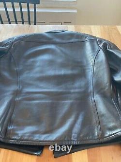 Thedi Buco J-100 Cafe Racer Black Horsehide Leather Jacket XL-US- 44/46