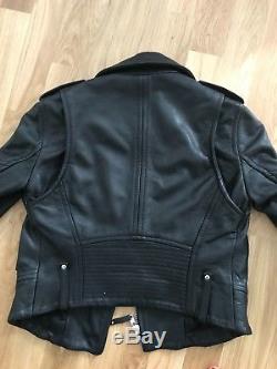 Theory Black Moto Leather Jacket (XS) in great condition, original price $1,500