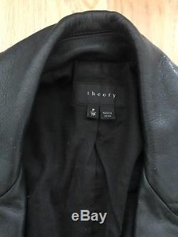 Theory Black Moto Leather Jacket (XS) in great condition, original price $1,500