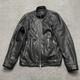 Theory Leather Jacket Mens Large Black Morvek Kelleher Zip Up Sheep Moto Coat