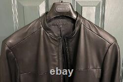 Theory Leather Men's Black Jacket Size M