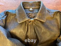 Thick Leather Flight Jacket XL Aviation Bomber WW2 Style