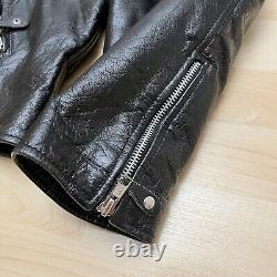 Thinsulate First Genuine Leather Jacket Men's 4X Black Lined Biker Moto Mint
