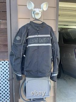 This Harley-Davidson Jacket Is A Black Textile Motorcycle Jacket Size XL
